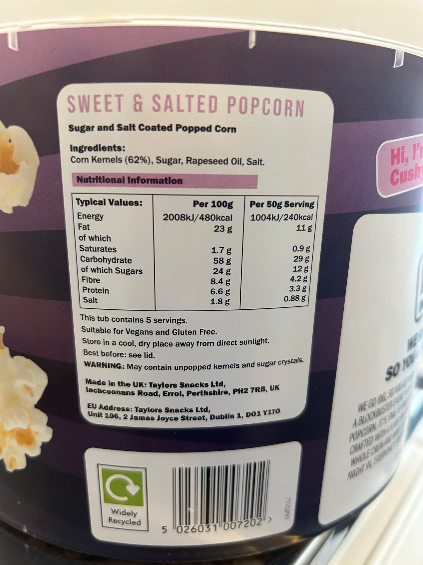 Popcorn cones