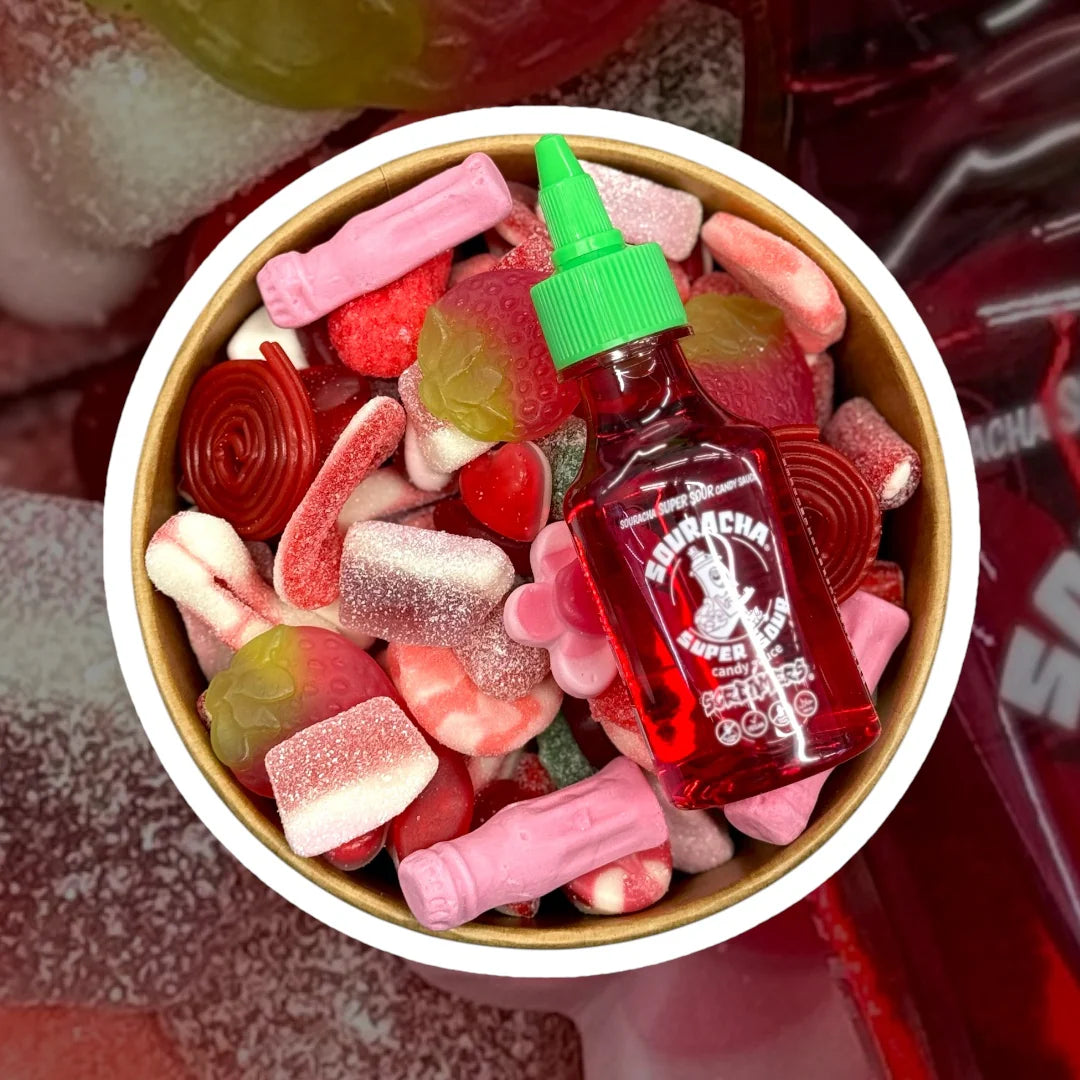 Red candy salad bowl